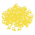 thumbnail image 2 of 100 llaveros de plástico con cierre de langosta, hechos a mano, para hacer tú mismo, para bolso. Amarillo, 2 of 8