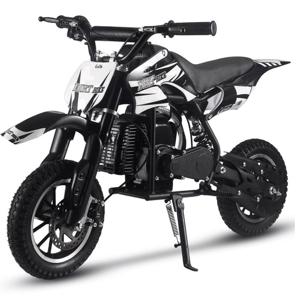 SAY YEAH Dirt Bike,50cc Mini Dirt Bike for Age 8 with Safety Kill Switch,Top Speed 25mph,Supports up to 180lbs,Black