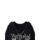 thumbnail image 4 of VISgogo - Sudadera informal para mujer, con estampado de letras y mariposas, de manga larga, con cremallera y capucha VISgogo moda, 4 of 9