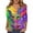 Multicolor 1, variant on Blouse Tops for Women Casual,Mardi Gras Shirts for Women 3/4 Sleeve Sequin V Neck Mardi Gras Outfits Summer Graphic Holiday Carnival Shirt