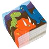 Cocktail Napkins - 150-Pack Luncheon Napkins, Disposable Paper Napkins Kids Birthday Party Supplies, 3-Ply, Dinosaur Design, Unfolded 13 x 13 inches, Folded 6.5 x 6.5 inches