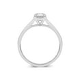 thumbnail image 2 of 14K White Gold Oval Lab Grown Diamond Cathedral Solitaire Engagement Ring - 1 Carat (Ring Size: 8.5), 2 of 5