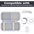 thumbnail image 4 of RGHJAR-for UEQ/VBA/KEEPRO Foldable 3 in 1 Wireless Charging Station Hard Travel Case,Compatible with Magsafe Charger Stand(White Case), 4 of 4