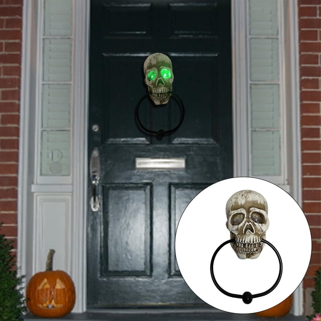 Divertido De Puerta Con Iluminada Decoración De Hallowe Interior Y Exterior Colco Llamador de la puerta