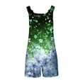 thumbnail image 5 of Hyknon Rompers for Women Summer Fashion Suspender Sleeveless Jumpsuits with Pockets Casual Floral Printed Loose Fit Comfortable Jumpsuits Shorts, 5 of 6