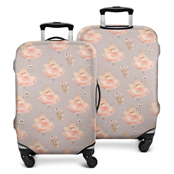 Princess Flower Dress Pattern Luggage Cover Fashion Suitcase Cover Baggage Covers Fit 25-28 Inch Luggage (Go Travel)