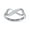 White Gold : Lab Grown Diamond, variant on Infinity Promise Ring for Women | Round White Natural Diamond "My Angel" Stackable Wedding Bands Ring | 14K Yellow Gold Over Sterling Silver Jewelry Gifts For Her (0.05Cttw)-7