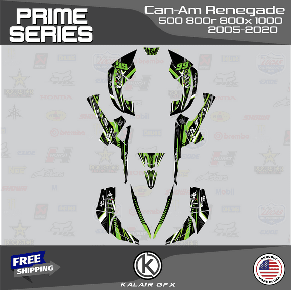 Kalair GFX Graphics Kit for Canam Renegade 500 800X 800R 1000 (All Years) Prime Series