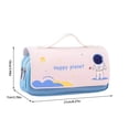 thumbnail image 2 of sruoe Pencil Case, Pen Bag Organizer, Pencil Case with Zippe, Pencil Pouch, Large Capacity Pencil Case, Stationery Storage Bag, Multi Compartment Pencil Case, Handheld Pen Bag, Canvas, 2 of 5