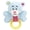 Blue, variant on Pet Life ® 'Paci-Plush' Plush Squeaking and Rubber Teething Newborn Puppy Dog Toy