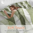 thumbnail image 4 of 3 Piece Sage Green Stripes Duvet Cover Set Queen Size, Microfiber Comforter/Quilt Cover with Corner Ties and 2 Pillowcases, Retro Farmhouse Abstract Ripple All Season Soft Bedding with Zipper Closure, 4 of 8
