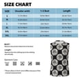 thumbnail image 6 of Fotbe Men's White Sunflowers Print Men's Sleeveless Muscle Tank Tops Casual T-Shirts for Gym Workout Beach-Large, 6 of 8