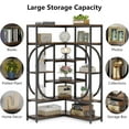 thumbnail image 6 of Tribesigns 7-Shelf Corner Bookshelf, L-Shaped Bookcase with 14 Shelves for Living Room, 6 of 7