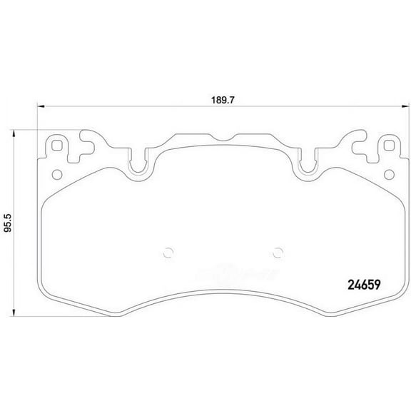 HELLA 355016151 OE Formulated Low-Metallic Disc Brake Pad Set