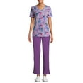 thumbnail image 4 of ClimateRight by Cuddl Duds Women's Stretch Woven Scrub Flat Front Pants, 4 of 5