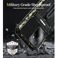 thumbnail image 5 of Compatible Metal Phone Case for Samsung Galaxy S22 Ultra, Military Heavy Duty Aluminum Ddustproof Shockproof with Kickstand Full Body Protective Galaxy S22 Ultra Case Cover, 5 of 8