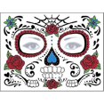 thumbnail image 1 of Day Of The Dead Face Tattoo Stickers Personality Masquerade Funny Makeup Stickers, 1 of 4