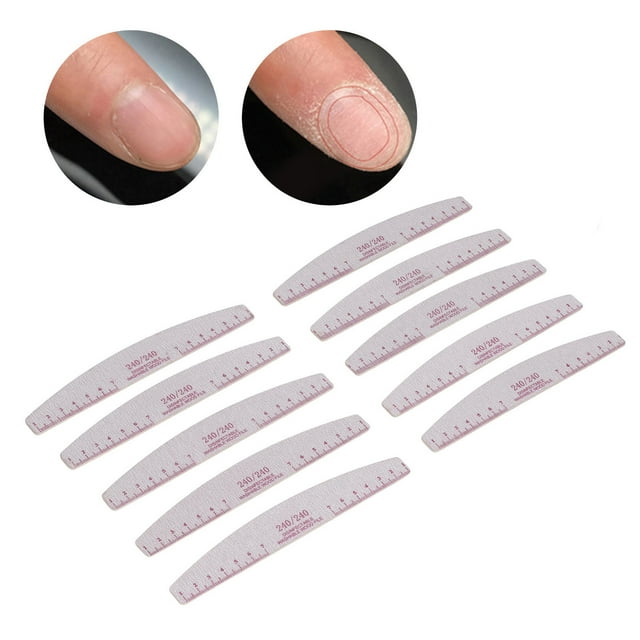 240 / 240 Grit Nail File, 240 / 240 Grit Nail Polish File 50pcs Professional for Home Use