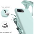 thumbnail image 3 of Compatible with iPhone 8 Plus Case, iPhone 7 Plus Slim Liquid Silicone Full Covered Soft Gel Rubber Case Cover for iPhone7 Plus/iPhone 8 Plus 5.5 inch-Mint Green, 3 of 11