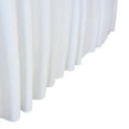 thumbnail image 2 of RTC Group Spandex Rectangular Tablecloth Skirt Table Cover, 6Ft Table, 72" x 30", White, 1 PK, 2 of 12