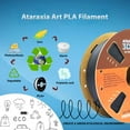thumbnail image 4 of ATARAXIA ART Black PLA Filament 1.75mm, Black 3D Printer Printing Filaments, 1Kg/2.2lb Tidy Spools, Dimensional Accuracy +/- 0.03mm, With Filament Storage Bags, Pantone Match Fit Most FDM 3D Printer, 4 of 10