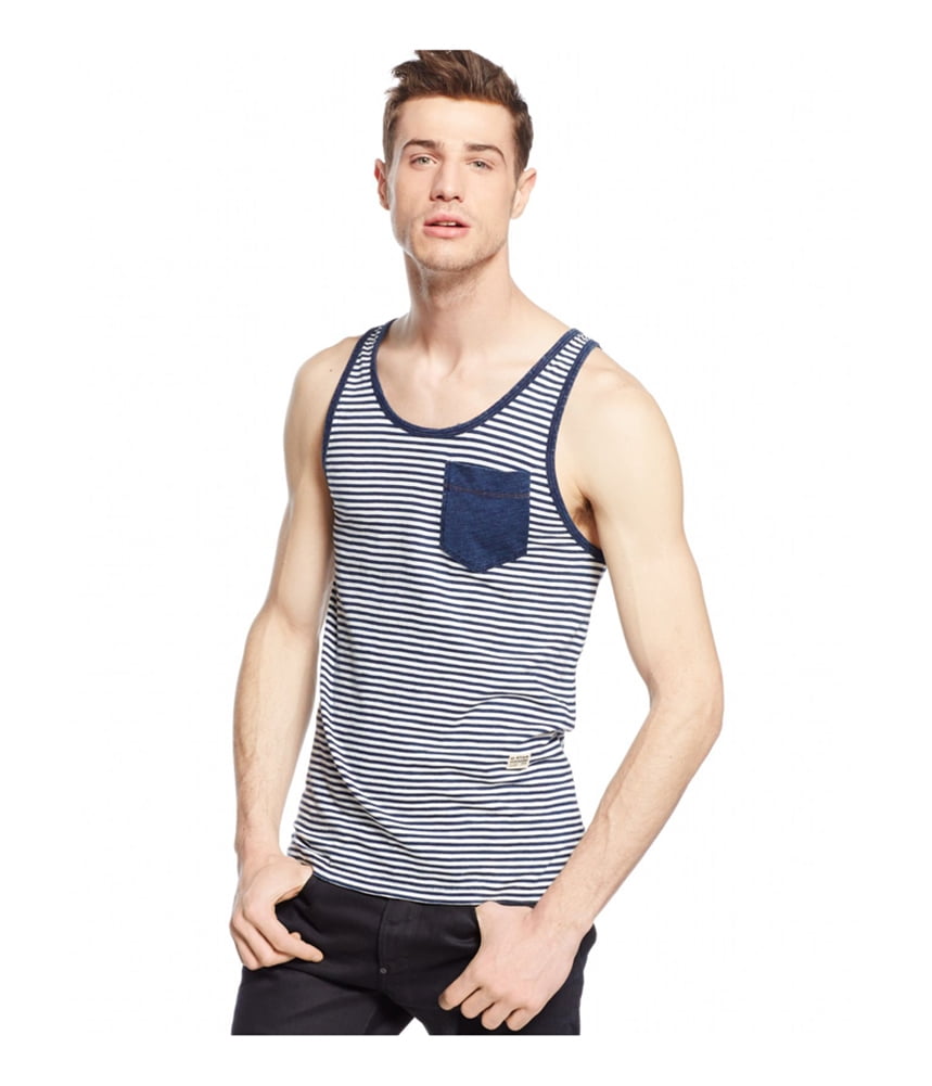 G-Star Raw Mens Striped Pocket Tank Top 