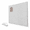 Silvery White, variant on Cinerous Felt Slat Wall Panels 12-Pack Decorative Bulletin Board for Photos and Documents