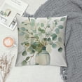 thumbnail image 2 of JEUXUS  Spring Pillow Covers Eucalyptus Vase Decorative Throw Pillows Decoration Holiday Party Green Cushion Case for Couch Sofa, 2 of 5