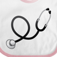 thumbnail image 4 of Inktastic Doctor Stethoscope Boys or Girls Baby Bib, 4 of 4