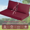 thumbnail image 6 of XXLYY Outdoor Loveseat Cushions, 48" x 24", Waterproof Fade Resistant Seat and Backrest Cushion Set for Patio Furniture, 6 of 7