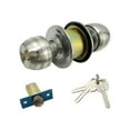 thumbnail image 4 of Rongfmy Accessoires d'Entrée à Domicile Poignée de Porte à Bille Brossée Verrouillage Interne, 4 of 7