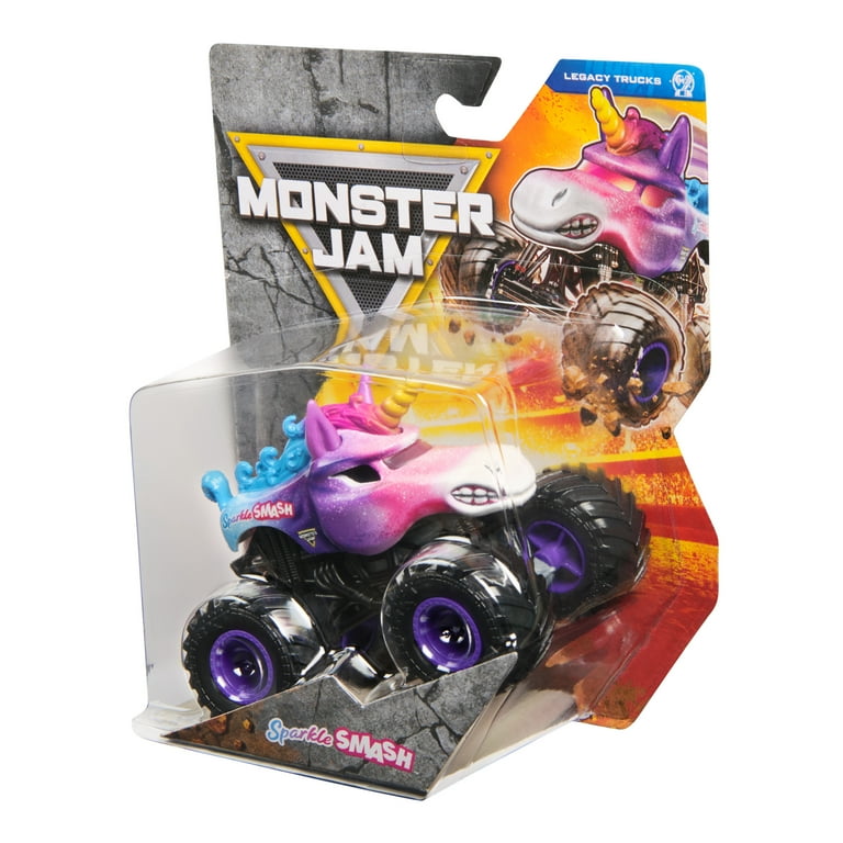 Monster Jam, Official Sparkle Smash Monster Truck, Die-Cast