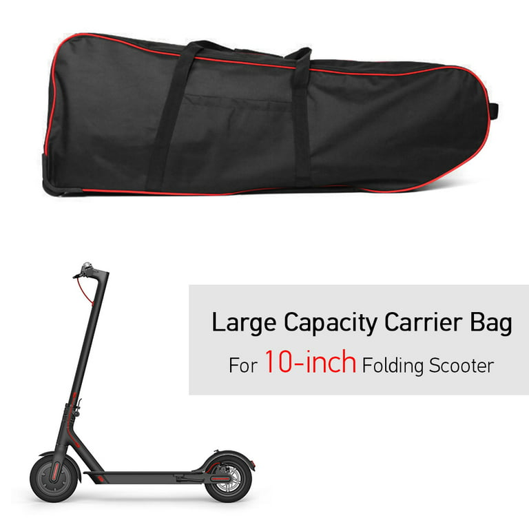 Large Capacity Scooter Carry Bag for 10 Inch Foldable Electric Scooter Carrier Transport Bag Roller Bag Wheels - Walmart.com