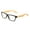 Bamboo Black, variant on Unisex Clear Frames Squared Design Comfortable Stlyish for Women and Men