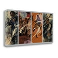 thumbnail image 2 of Tangletown Fine Art Jazz - 4 Panel by Eric Yang Poster Frame - 17 x 34 x 1.5 in., 2 of 2