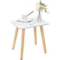 Furinno Simplistic End Table, Small, White/White - Walmart.com