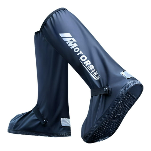 Lipstore Rain Boot Shoe Covers Non Slip Sole Waterproof Portable Multifunction Reflective M