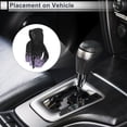 thumbnail image 3 of Unique Bargains 1 Pc Universal Gear Shift Knob Cover Automotive Manual Stick Shifting Handle Protector Flower Hoodie Style Black,Light Purple Polyester, 3 of 7
