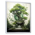 thumbnail image 2 of Designart "Japon Art peaceful Bonsai II" Floral Floater Framed Canvas Art Print, 2 of 7