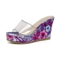 thumbnail image 3 of Zapatillas de tacón claros, sandalias para mujer, zapatos de verano para mujer, zapatos de tacón transparentes de PVC, comodidad para boda, sandalia de fiesta para mujer, tacón alto, 3 of 5