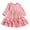Pink, variant on REDARER Girls Party Dress, Tiered Layered Gown with Ruffle Hem for Autumn Celebrations, Elegant Flowy Princess Dress,Size:6-7 Years