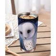 thumbnail image 6 of 20oz Owl Moon Tumbler Cup With Lid , Stainless Steel Double Wall Vacuum Thermos Insulated Travel Coffee Mug(Owl Moon Tumbler )One Tumbler Cup, 6 of 6
