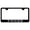 Black, variant on Chevy Tahoe Laser Etched Logo Stainless Steel License Plate Frame (Black)