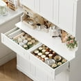 thumbnail image 7 of Homfa 73.8”H Pantry Cabinet with 6 Doors and 2 Drawers, Microwave Stand Storage Cabinet with Grooved Handles and Adjustable Shelf for Kitchen Dining Room, White, 7 of 7