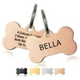 thumbnail image 3 of Dog Tag - Personalized Bone Shaped Dog Tags for Dogs, Stainless Steel Dog Cat Pet ID Tags, Laser Engraved on Both Side, Easy to Read, 3 of 10