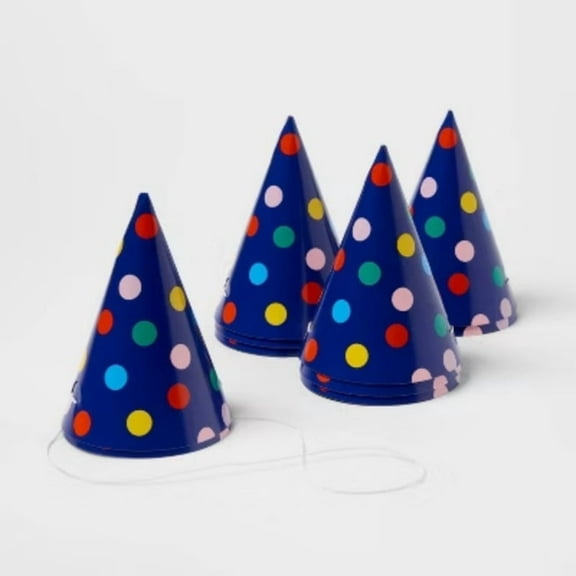 10ct 5" Confetti Dots Party Hats - Spritz