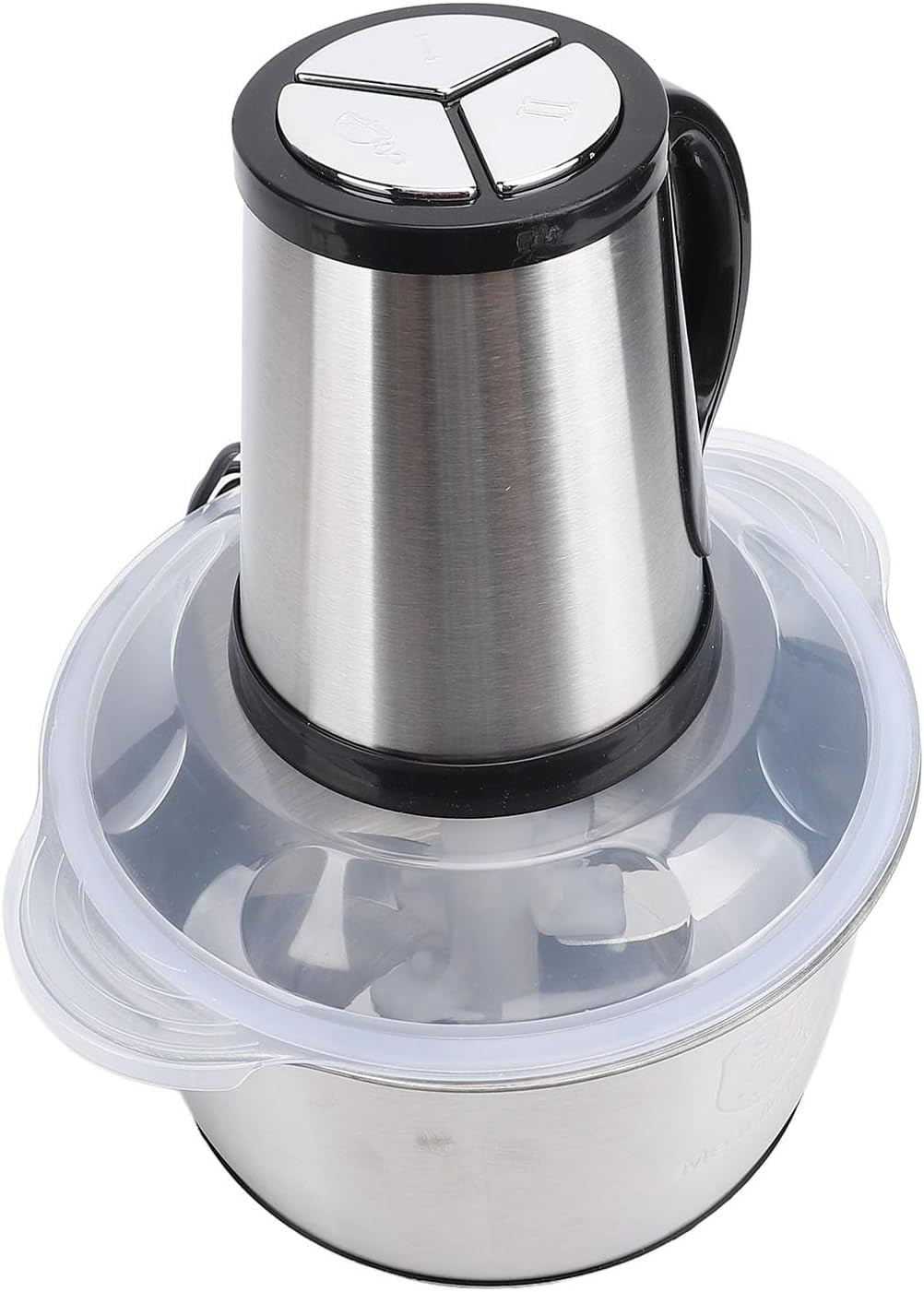 5L Stainless Steel Electric Food Processor with 500W Motor for Meat, Vegetables, and Nuts