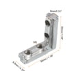 thumbnail image 2 of L-Shape Interior Joint Bracket, 12Pack Inside Corner Connectors for 3030 Series Slot 8mm (Silver), 2 of 6