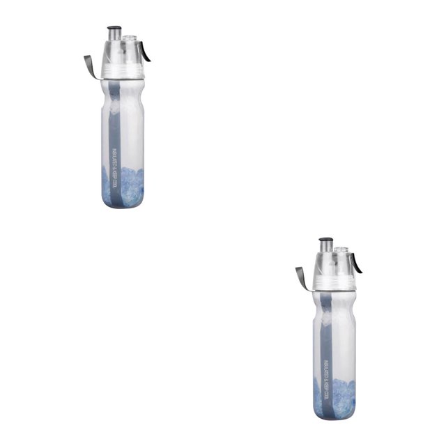 Eigraketly 500 ML Bicicleta Bebida Botella de agua Aerosol Niebla fresca Bicicleta Taza Botellas Ciclismo Beber Contenedor Deportes al aire libre Negro 2piezas Eigraketly CBP228602
