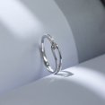 thumbnail image 4 of ddioayh Minimalist Women's Plain Ring - Sleek Opening Design for Everyday Elegance, Ideal as Wedding Band or Gift, 4 of 6